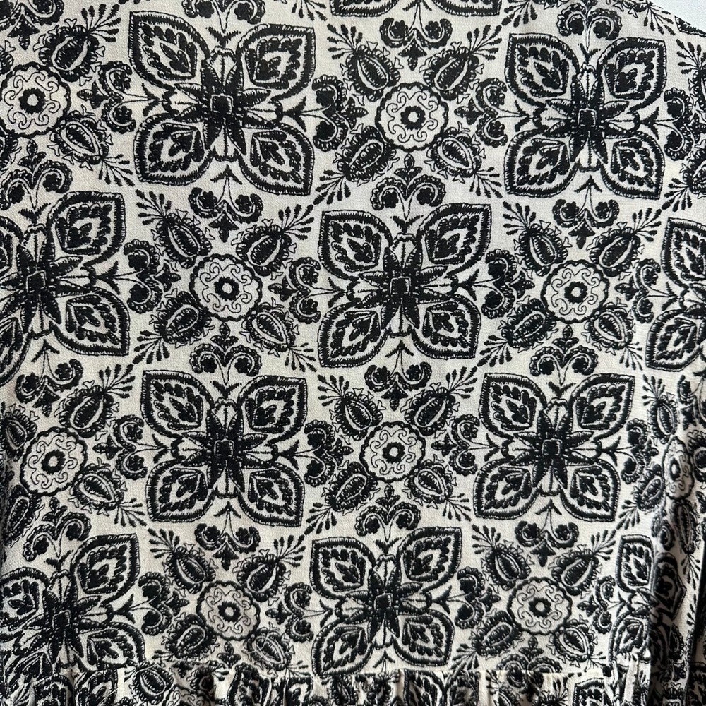 Anthropologie Eri + Ali Hervine Peasant Blouse Womens M Paisley Bell Sleeve Boho - Picture 10 of 12